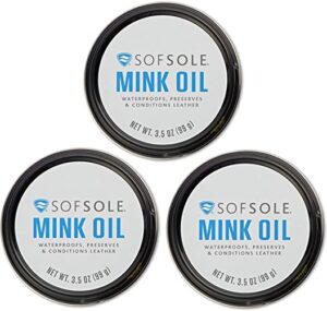 Sof Sole Mink Oil - Best Leather Conditioner and Waterproofer
