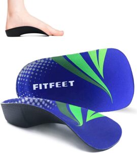 6. FitFeet Orthotic Inserts Length High Arch Support Foot Insoles for Over Pronation Plantar Fasciitis